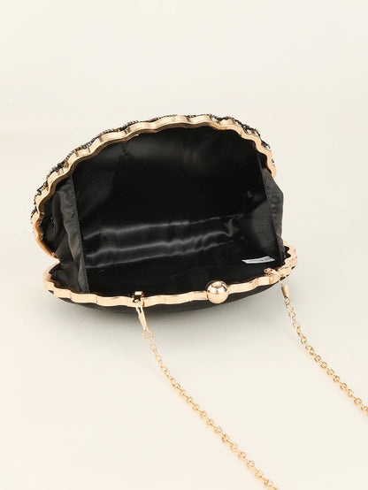 Beaded Peacock Evening Clutch Bag