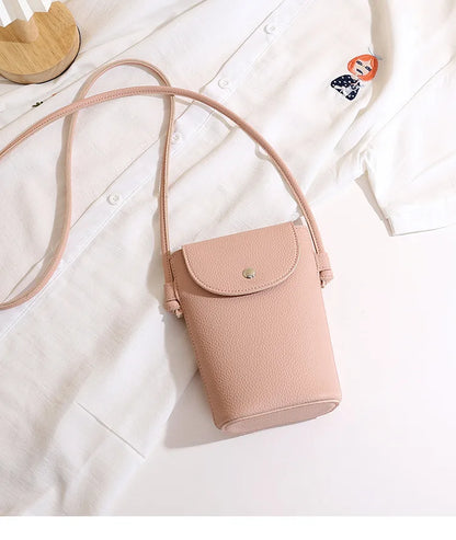 PU Leather Flap Crossbody Phone Bag