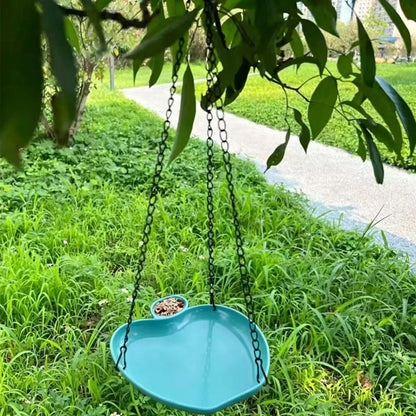2-in-1 Hanging Bird Feeder & Bath Tray