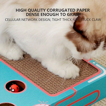 Interactive Pop-Up Cat Scratcher & Puzzle Toy