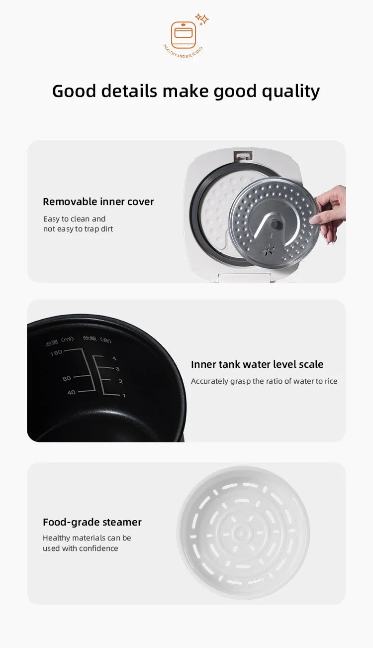 Mini Smart Rice Cooker 2L