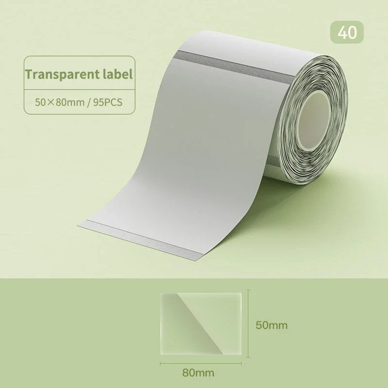 Self-Adhesive Thermal Sticker Labels 20–50mm for NIIMBOT Printers
