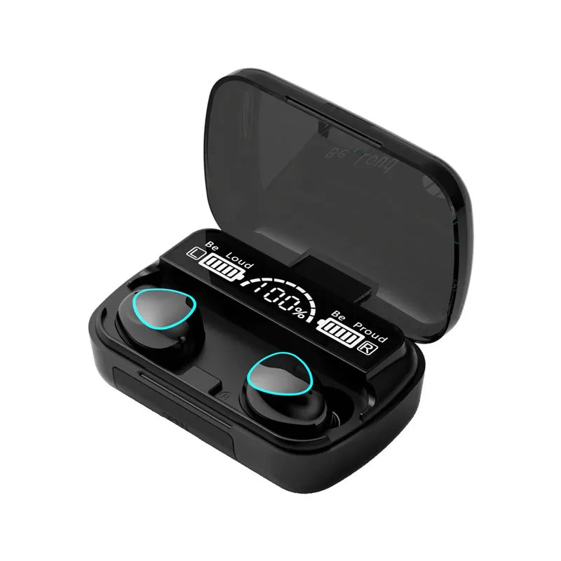 M10 TWS Bluetooth 5.3 Wireless Earbuds with LED Charging Case