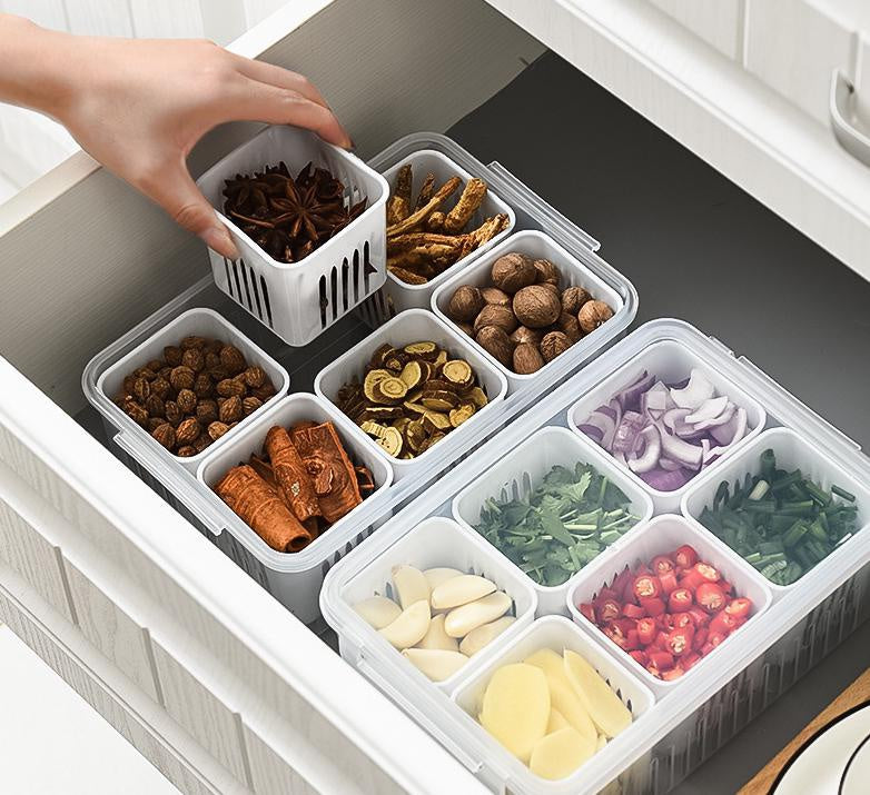 Refrigerator Food Drain Fresh-keeping Box