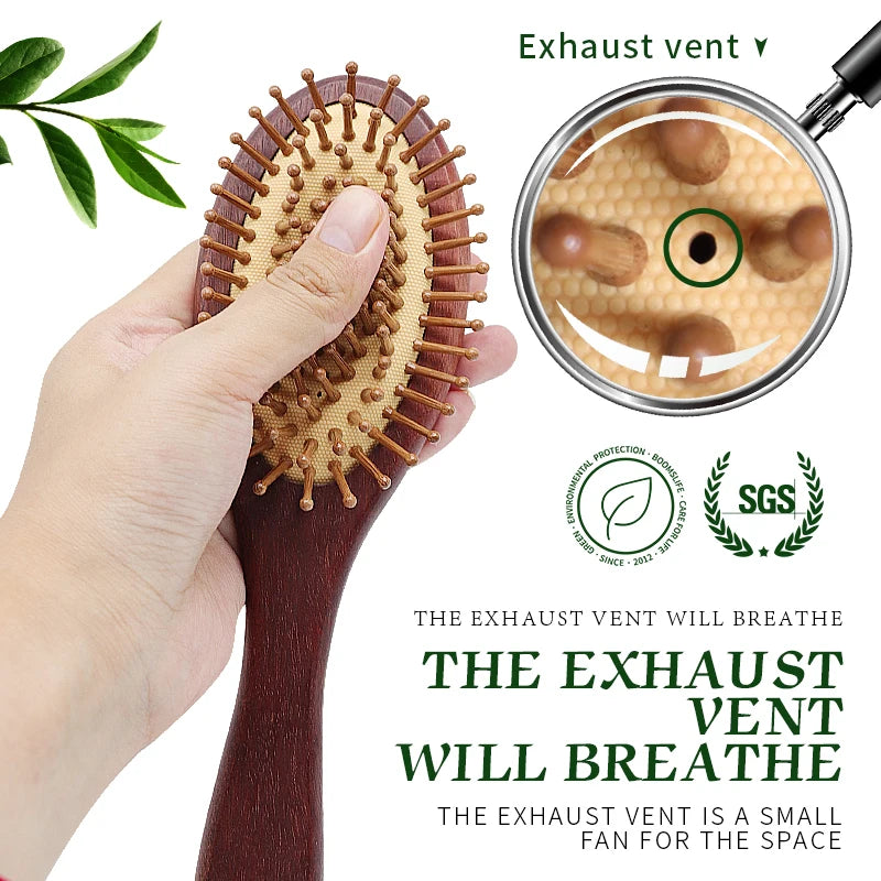 Oak Wood Hair Brush