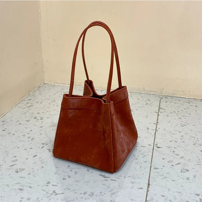 Custom Name Suede Leather Shoulder Bag with Top Handle