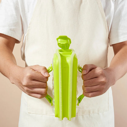 Ice Cube Storage Tray with Release Press