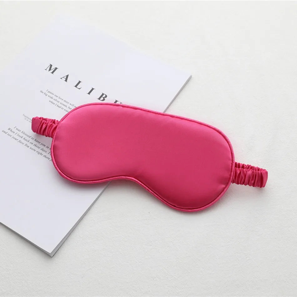 Imitation Silk Sleep Eye Mask, Light-Blocking Soft Eyeshade