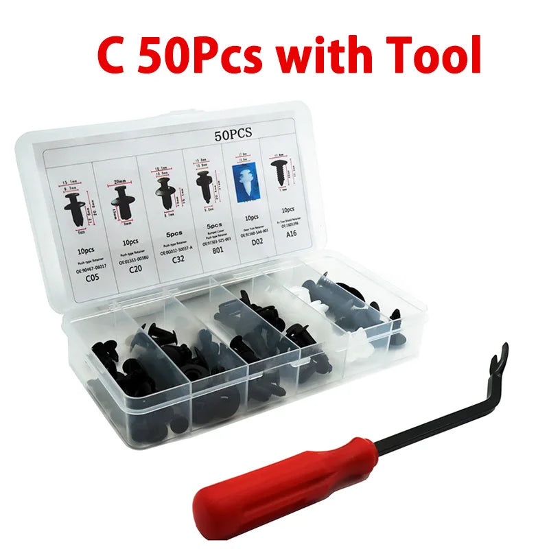 Universal Car Trim Clip Fastener Kit