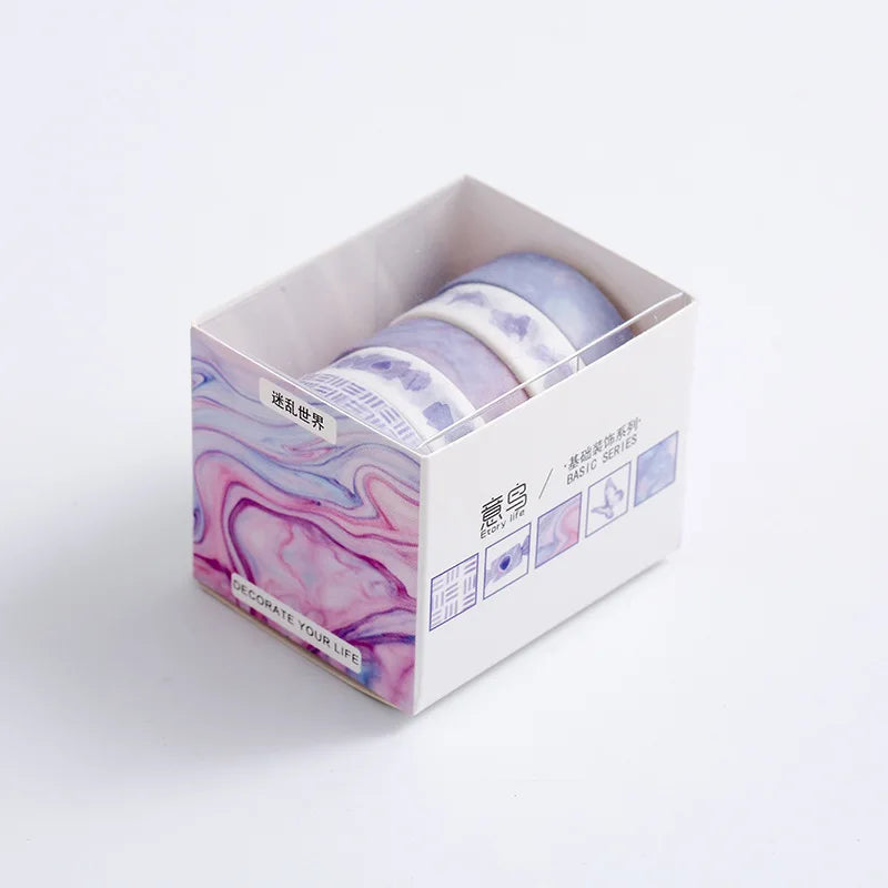 5Rolls/Box Creative Masking Tape Set