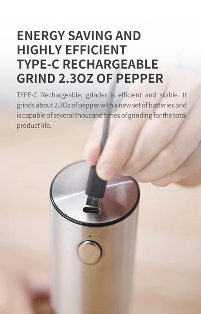 Electric Spice Grinder Set with Charging Base