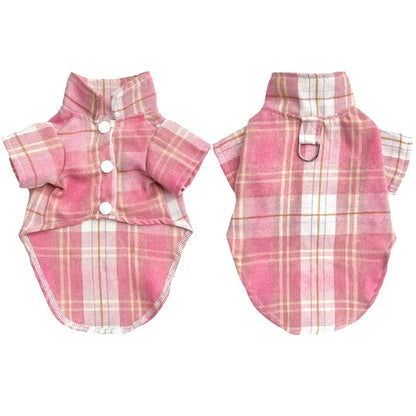 Classic Plaid Dog Shirt