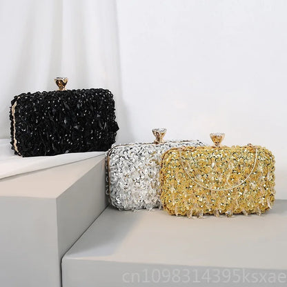 Handmade Beaded Evening Clutch Bag