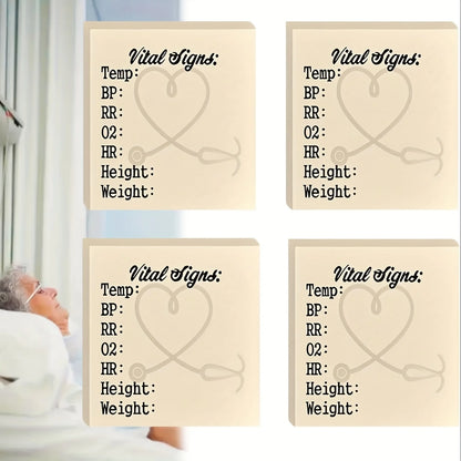 Patient Vital Signs Sticky Note Pad
