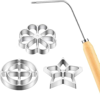 Rosette Iron Cookie Mold Set