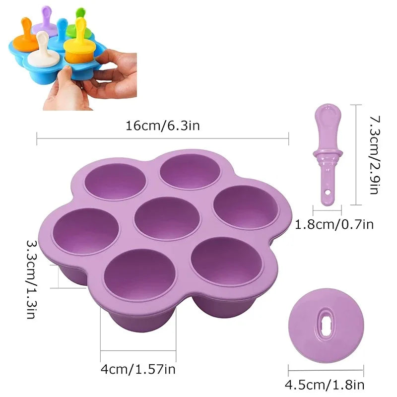 Mini Silicone Popsicle Mould Set