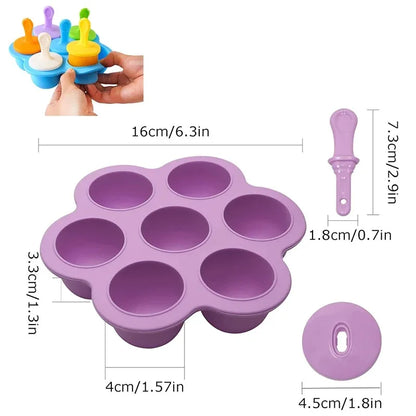 Mini Silicone Popsicle Mould Set