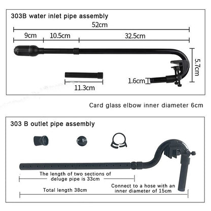 Aquarium Filter Spray Bar & Inlet Outlet Pipe Kit