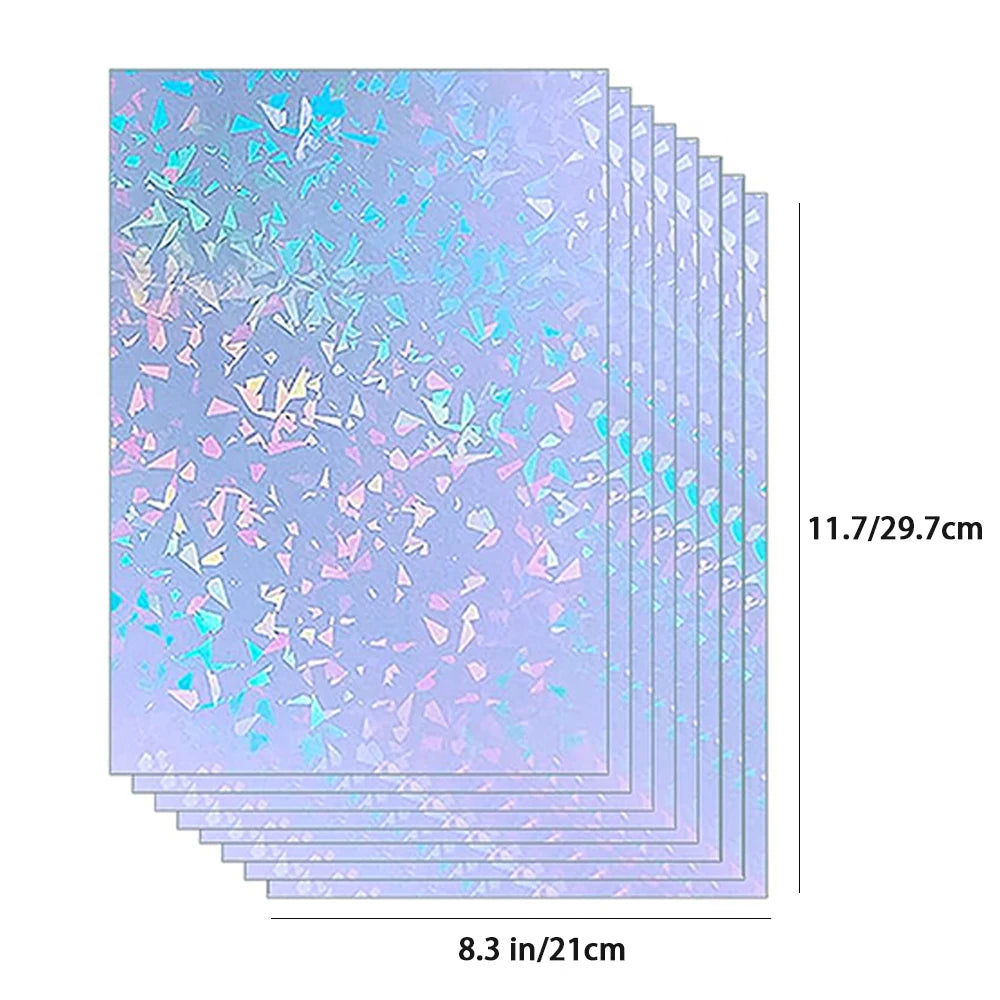 A4 Diamond Holographic Vinyl Sticker Paper