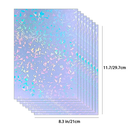 A4 Diamond Holographic Vinyl Sticker Paper