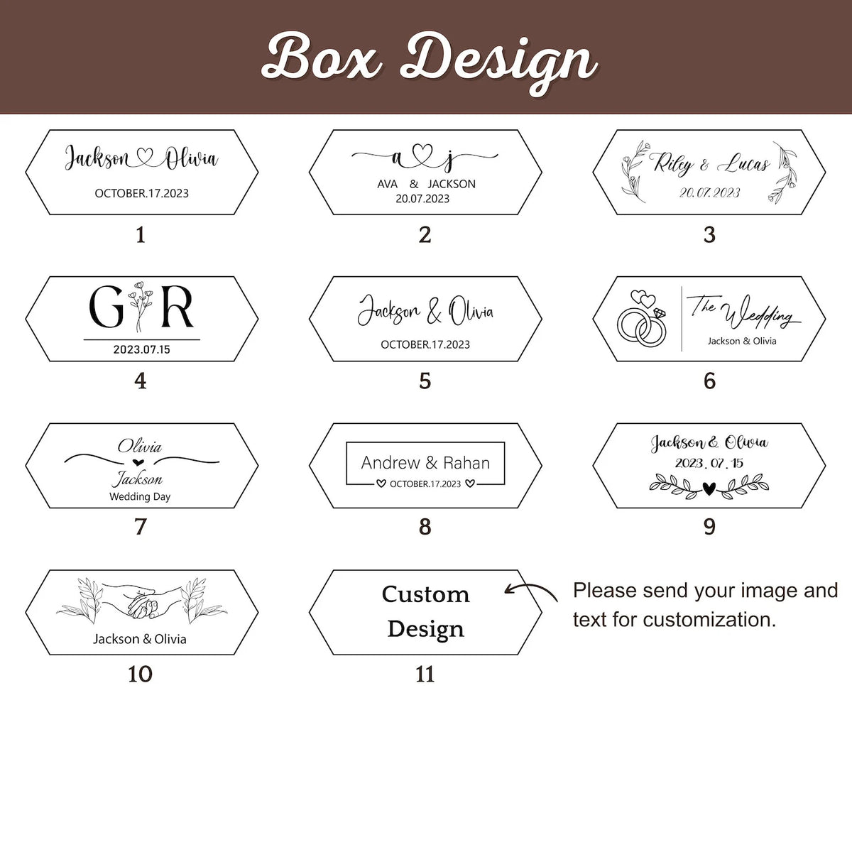 Personalized Wooden Double Ring Box with Clear Window