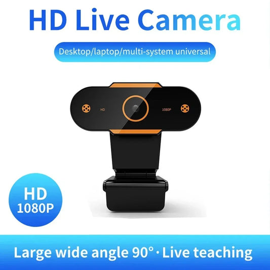1080P HD USB Webcam with Auto Focus & Microphone