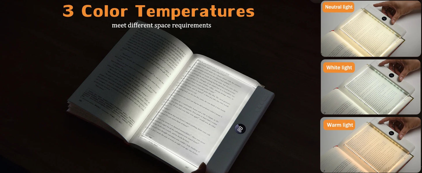 LED Flat Panel Book Reading Light
