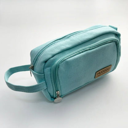 Large Capacity Canvas Pencil Case