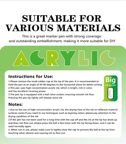 High Gloss Acrylic Paint Markers