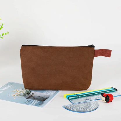 Canvas Pencil Case with Zipper