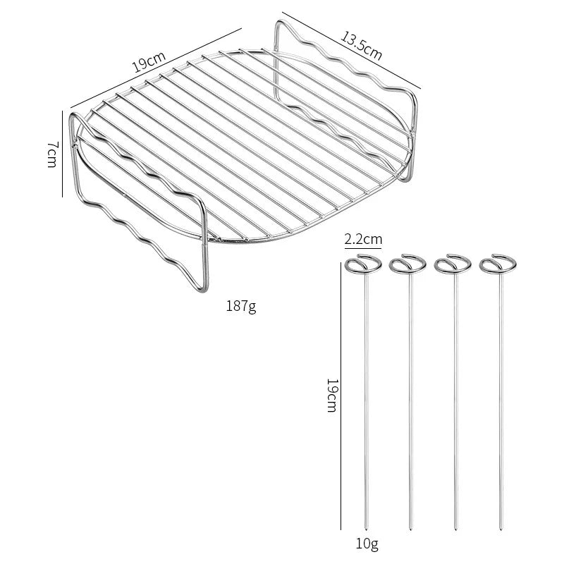 Square Air Fryer Stainless Steel Rack