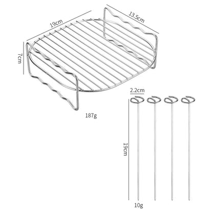 Square Air Fryer Stainless Steel Rack