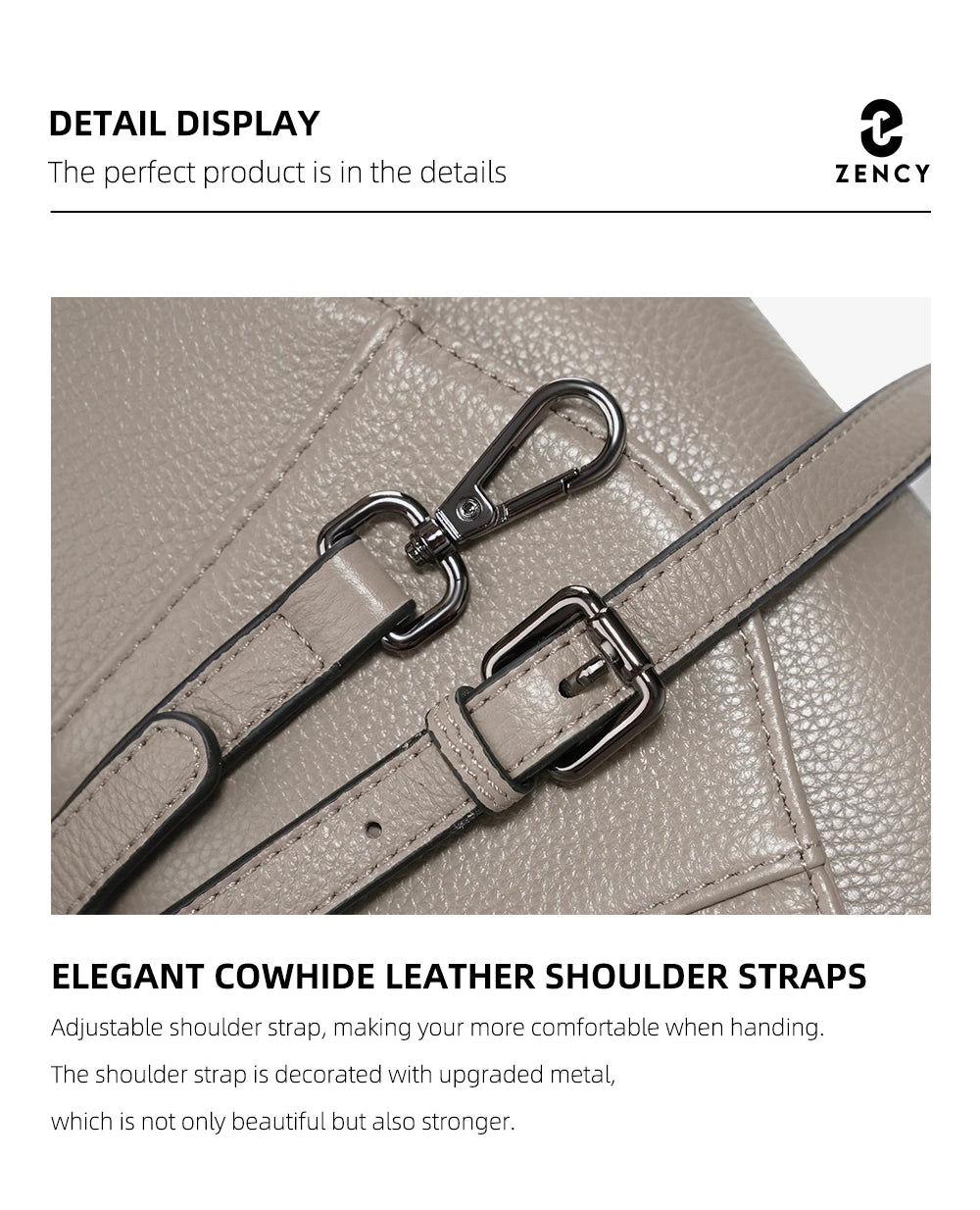 Genuine Leather Multi-Compartment Crossbody Bag
