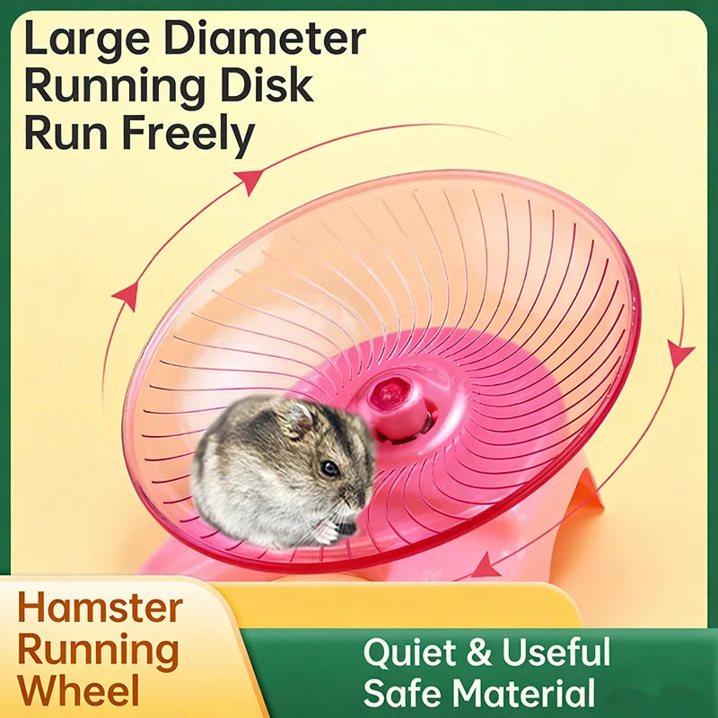 Silent Flying Saucer Hamster Exercise Wheel