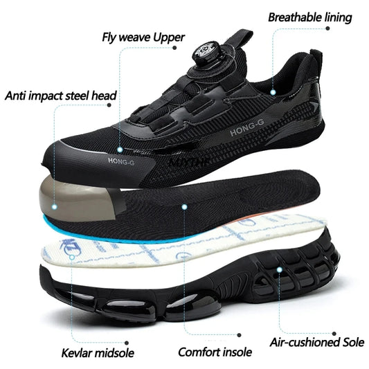 Men’s Steel Toe Work Safety Shoes
