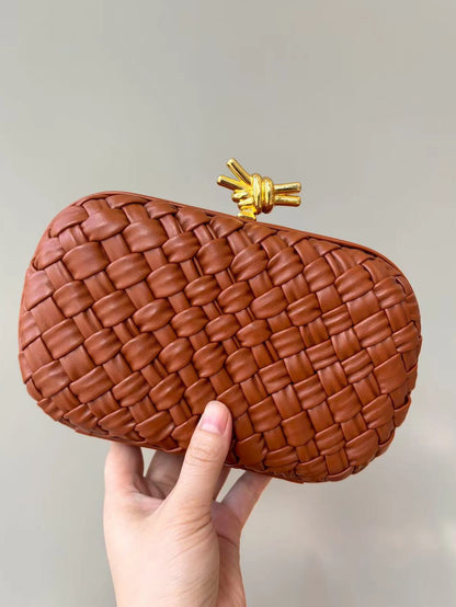 Woven Evening Clutch Shoulder Bag