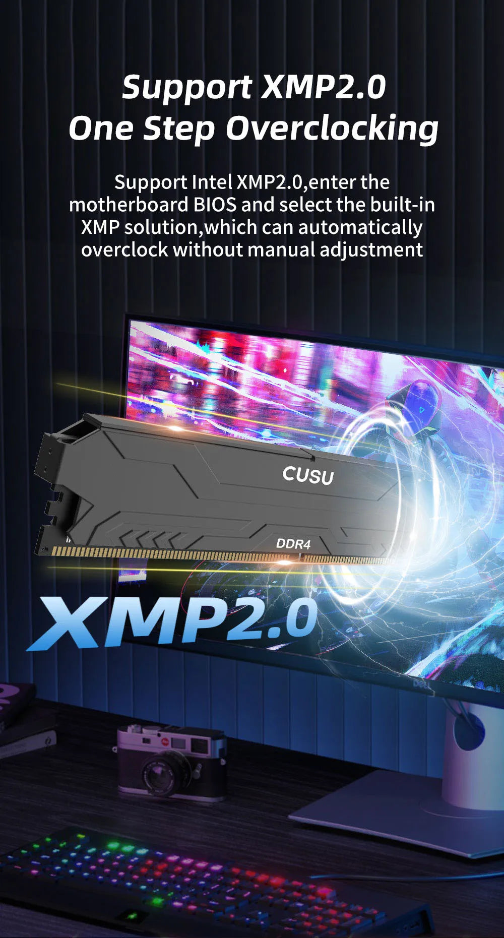 CUSU DDR4 Desktop RAM – 8GB / 16GB 3200MHz & 3600MHz