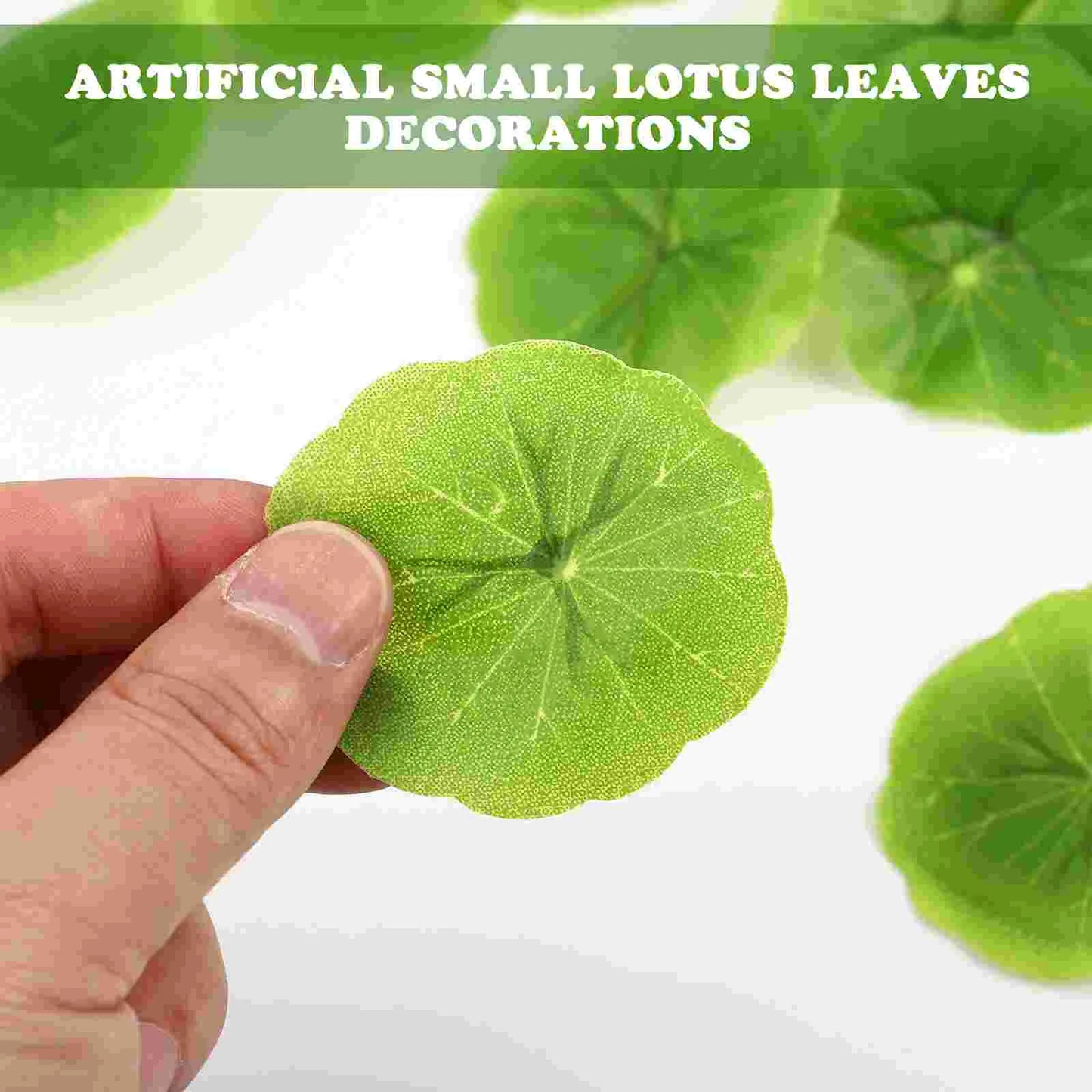 30Pcs Artificial Lotus Leaves For Aquarium