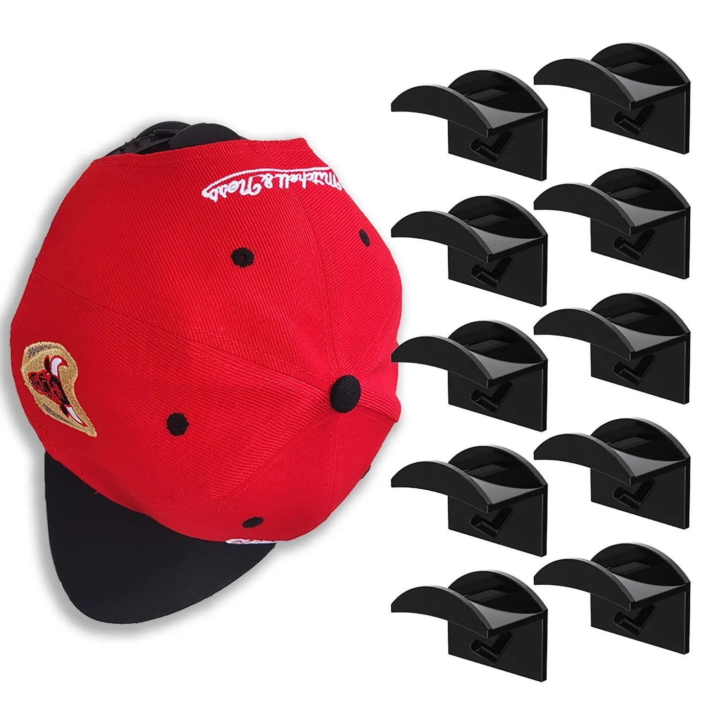 Minimalist Self-Adhesive Hat Hooks
