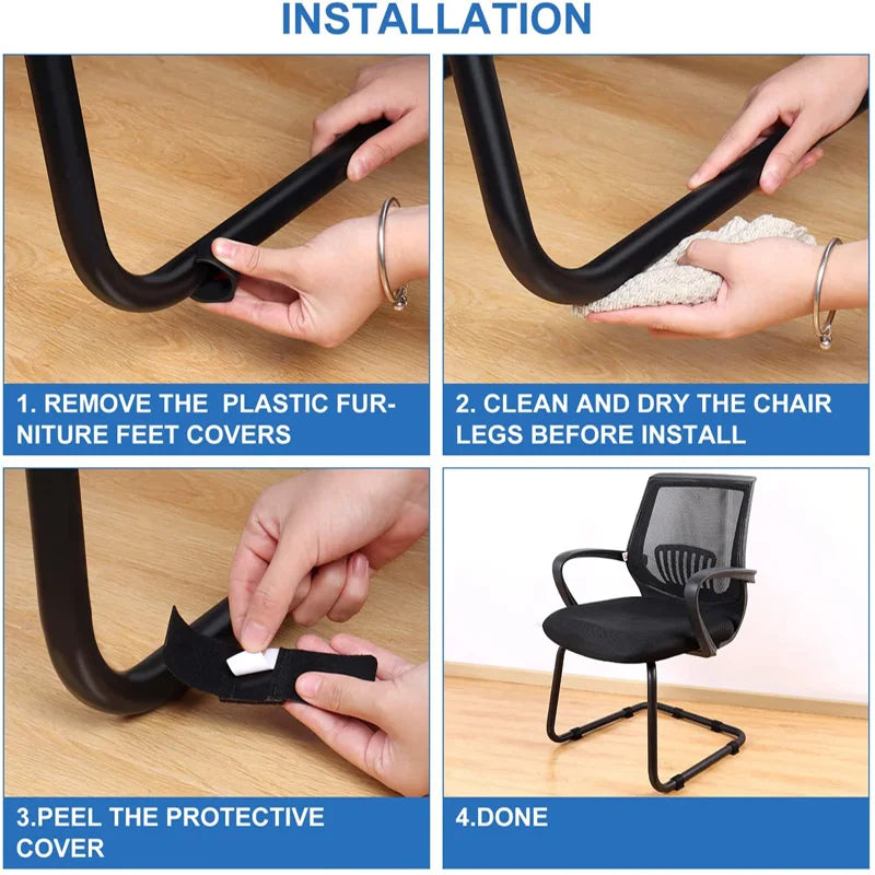 Non-Slip Felt Chair Leg Protectors