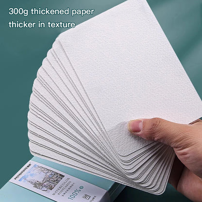 300gsm Professional Watercolor Paper Cards – Artist Grade Sketch Sheets