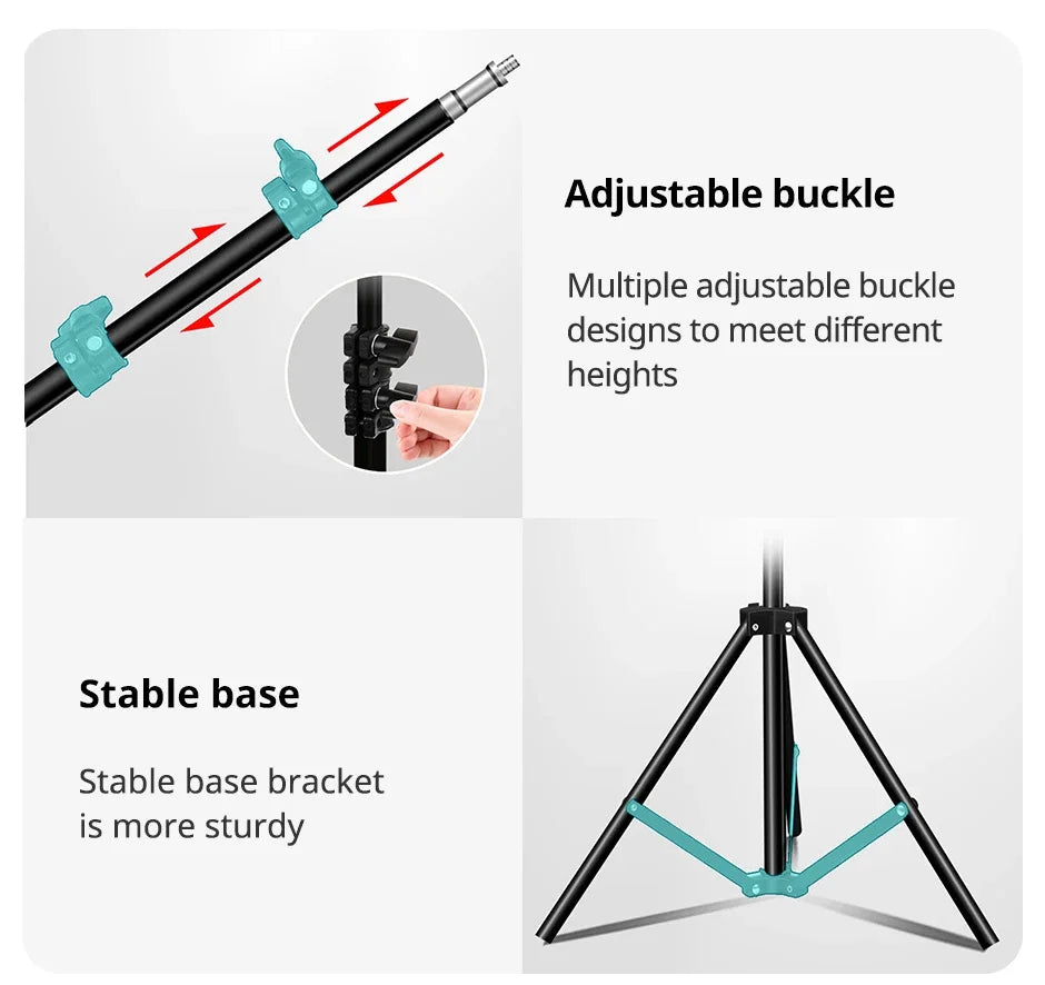 Adjustable Tripod Tablet Floor Stand