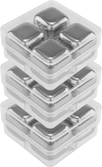 Reusable Stainless Steel Whiskey Stones Set
