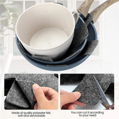Felt Pot and Pan Protectors Set