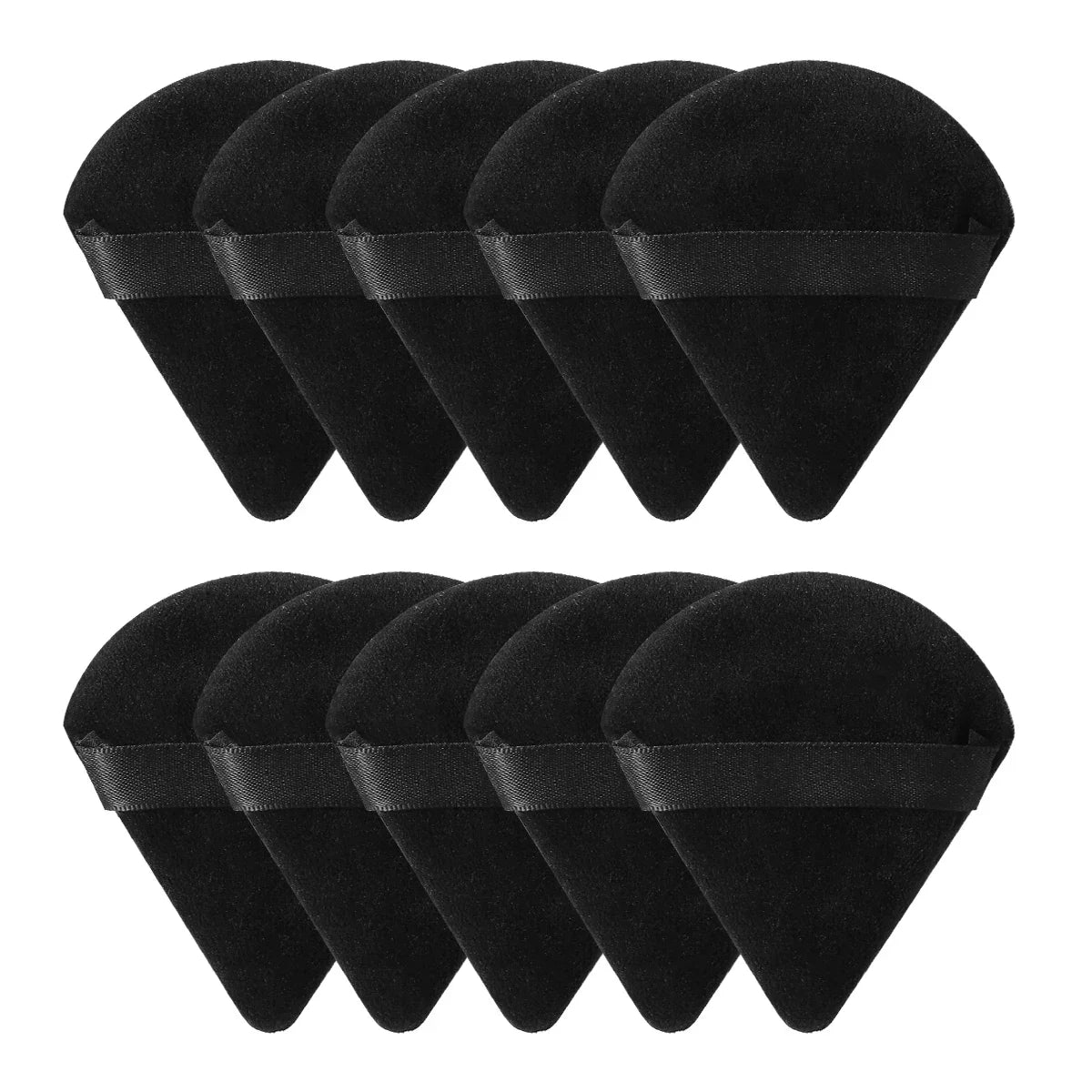 Triangle Velvet Makeup Powder Puff Set