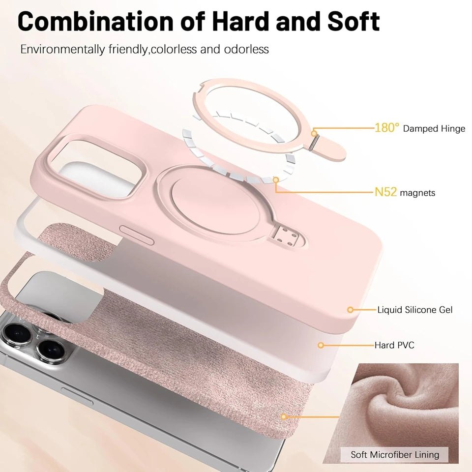 iPhone Case Magnetic Liquid Silicone Matte