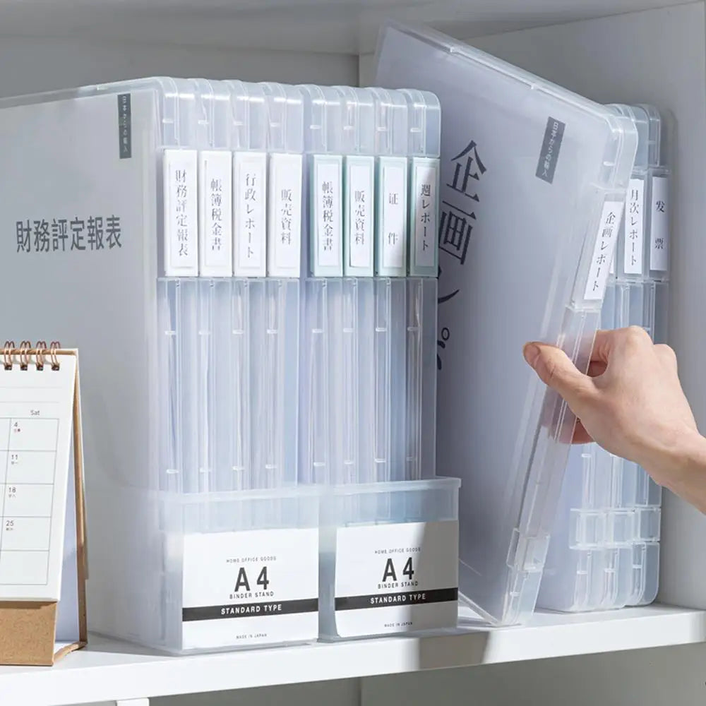A4 Transparent Document Storage Box