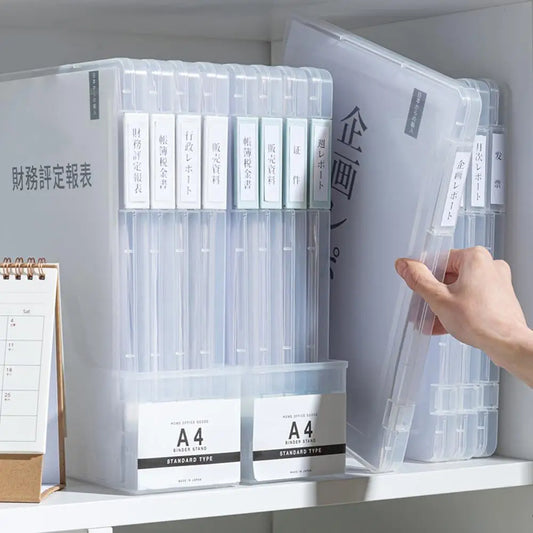 A4 Transparent Document Storage Box