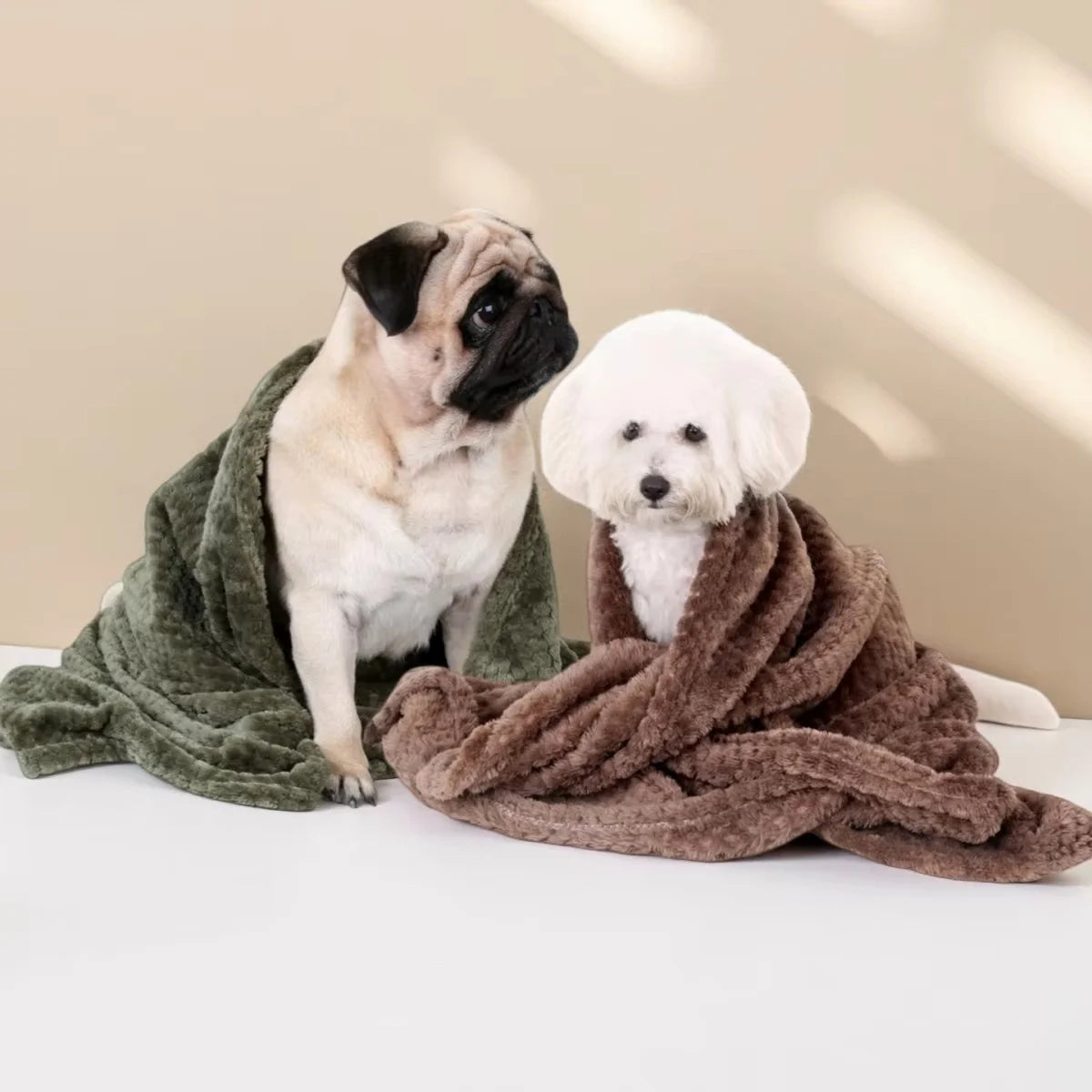 Soft Plaid Pet Blanket