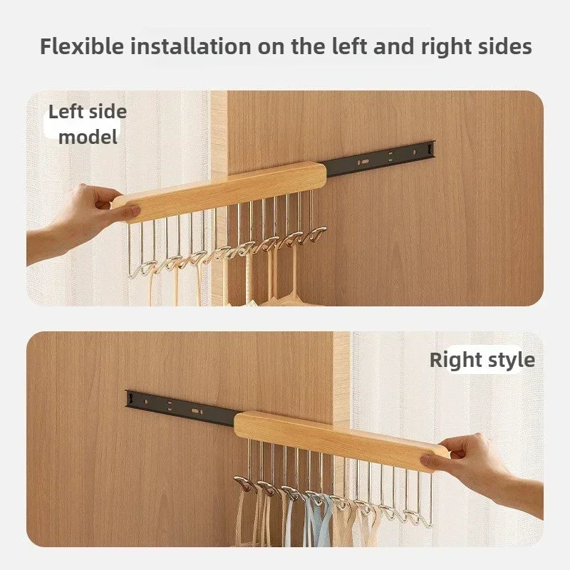 Retractable Wooden Wall Hanger